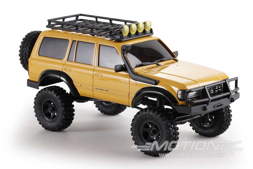 FMS Toyota LC80 Yellow 1/18 Scale 4WD Crawler - RTR FMS11831RTRYL