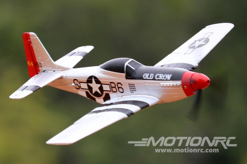 Skynetic P-51D Mustang "Old Crow" EPP with Gyro 400mm (15.7") Wingspan - FTR SKY1055-002