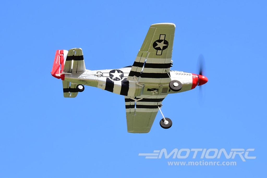 Skynetic P-51D Mustang "Old Crow" EPP with Gyro 400mm (15.7") Wingspan - RTF SKY1055-001