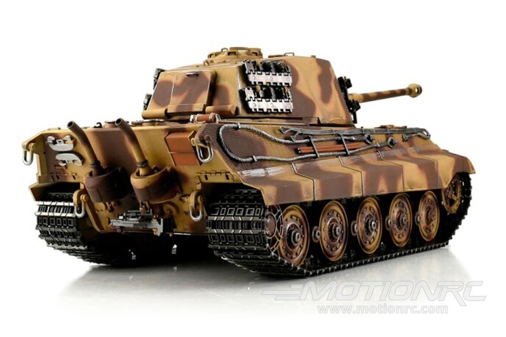 Torro German King Tiger 1944 Eastern Front Camo 1/16 Scale Heavy Tank IR with Cannon Smoke - RTR TOR11515-CA