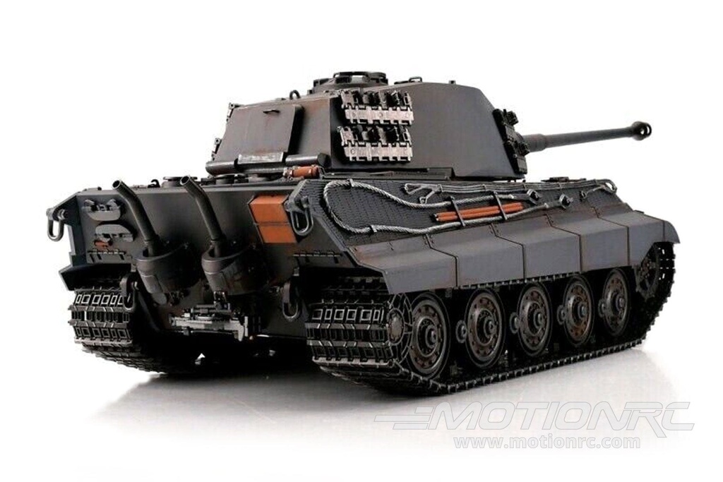 Torro German King Tiger Grey 1/16 Scale Heavy Tank IR with Cannon Smoke - RTR TOR11514-GY