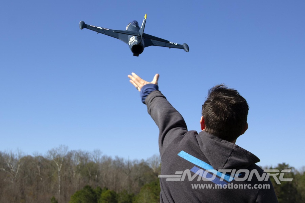 Freewing F9F Panther 4S Blue 64mm EDF Jet - PNP FJ10322P