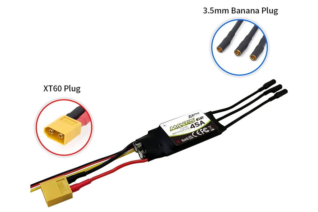 ZTW Mantis G2 45A ESC with 4A SBEC ZTW2045211