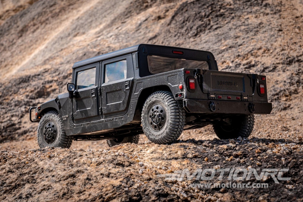 FMS Hummer H1 Black 1/12 Scale 4WD Truck - RTR FMS11261RTRBK