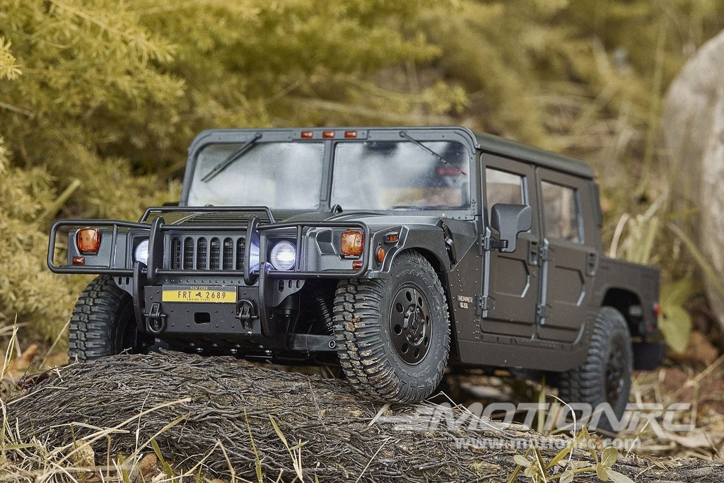 FMS Hummer H1 Black 1/12 Scale 4WD Truck - RTR FMS11261RTRBK