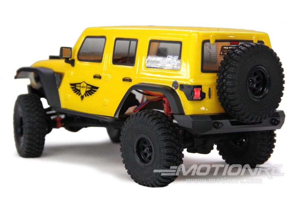 Hobby Plus CR18 Yellow Kratos 1/18 Scale 4WD Mini Crawler - RTR HBP1810125-YW