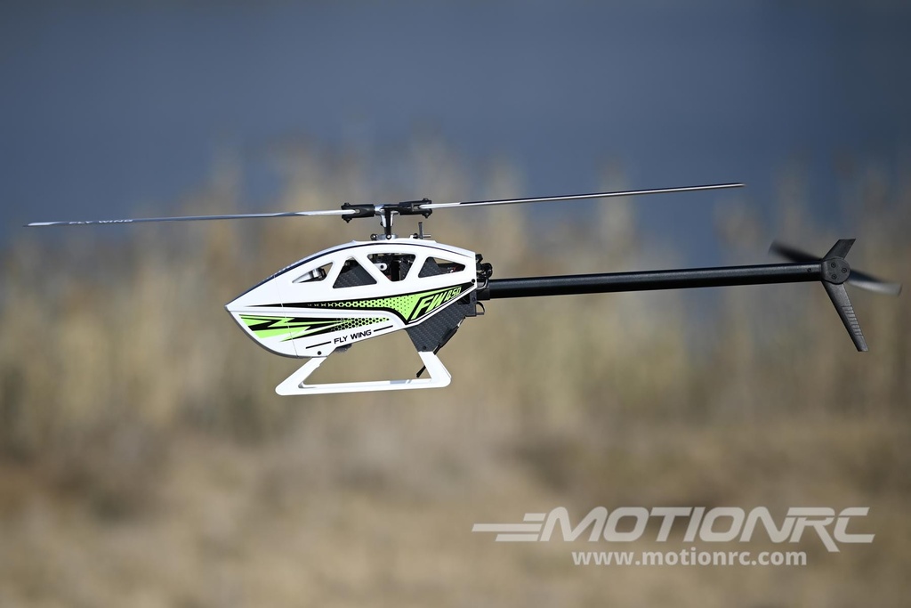 Fly Wing 450L V3 450 Size White GPS Stabilized Helicopter - RTF RSH1010-002