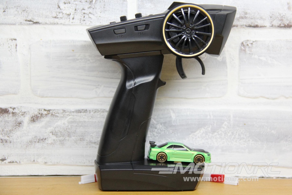 Turbo Racing Drift Car Green 1/76 Scale 2WD with Gyro - RTR TBRC64G