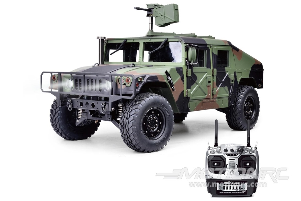 Heng Guan US Military HUMVEE Green Camo 1/10 Scale 4x4 Tactical Truck - RTR HGN-P408PROCAMO