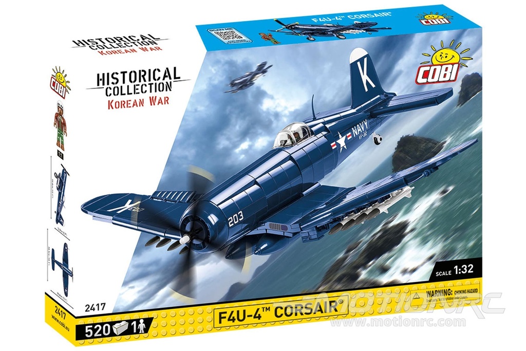 COBI F4U-4 Corsair Korean War 1:32 Scale Building Block Set COBI-2417