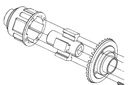 Primus 1/7 Scale Truck Rear Differential Locker