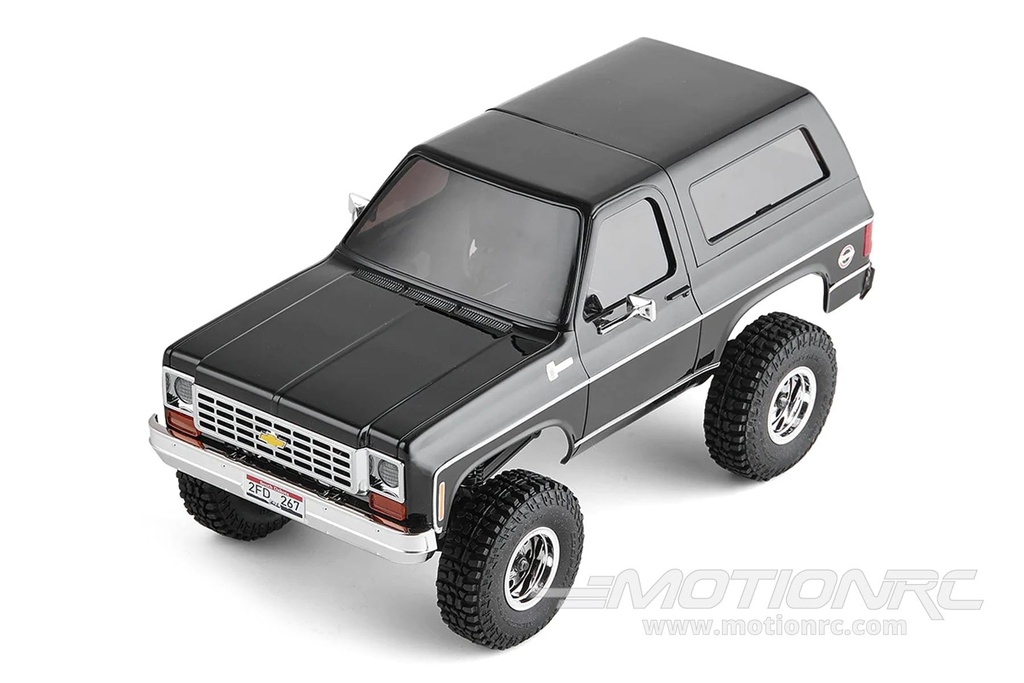 FMS FCX24 Chevy K5 Blazer Black 1/24 Scale 4WD Crawler - RTR FMS12403RTRBK