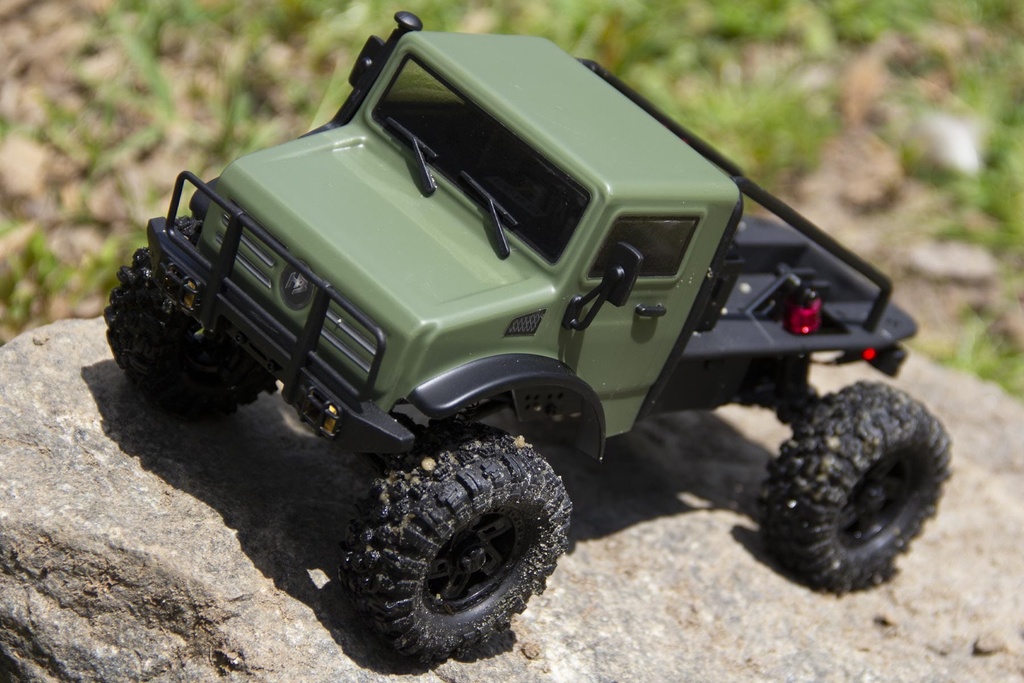 Hobby Plus-Furitek CR18P Matte Green 2024 T-Hunter 1/18 Scale 4WD Brushless Mini Crawler - RTR