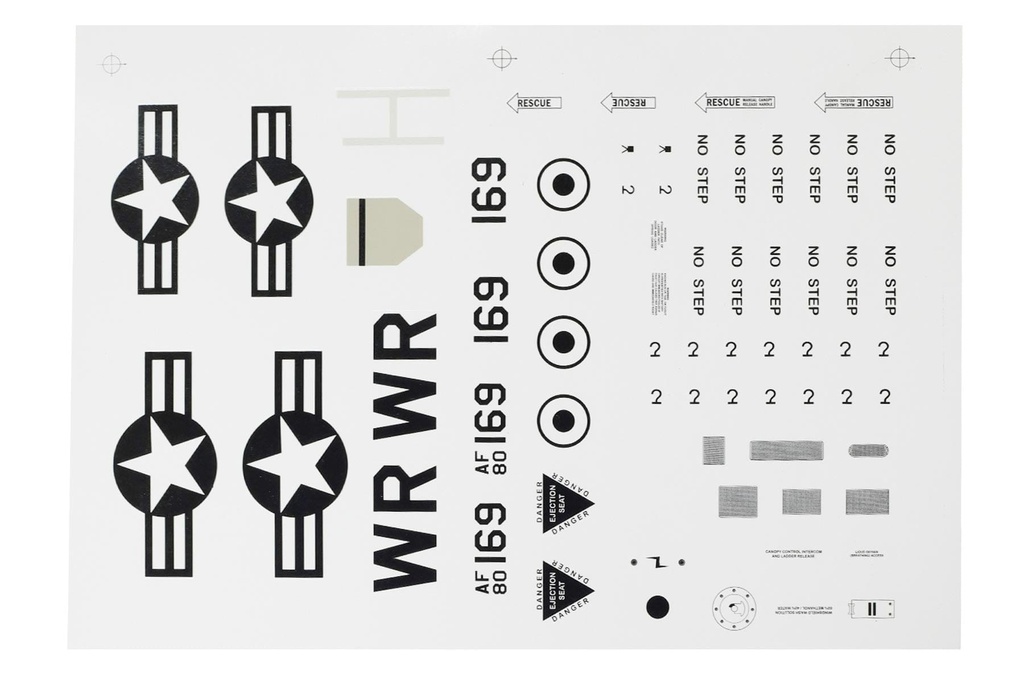 Freewing 64mm EDF A-10 Thunderbolt II V2 Decal Sheet