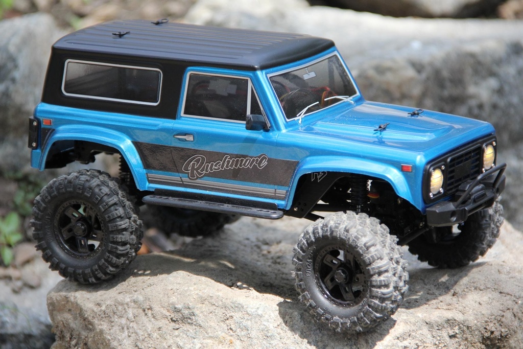 Hobby Plus-Furitek CR18P Metallic Cyan 2024 Rushmore 1/18 Scale 4WD Brushless Mini Crawler - RTR