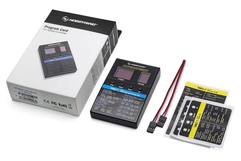 Freewing ESC Programming Card