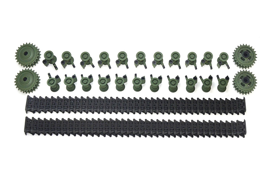 Tongde 1/16 Scale Churchill Mk. VII Plastic Tracks, Sprockets, Drive Wheels, and Road Wheels Set