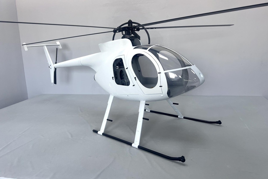 Roban MD-500E White 800 Size Scale Helicopter - ARF