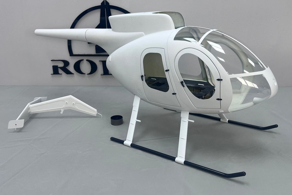 Roban MD-500E White 600 Size Helicopter Scale Conversion - KIT