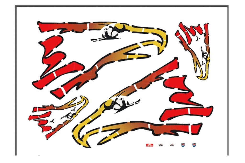 Freewing 90mm EDF PLAAF J-10A Water Decal Set A