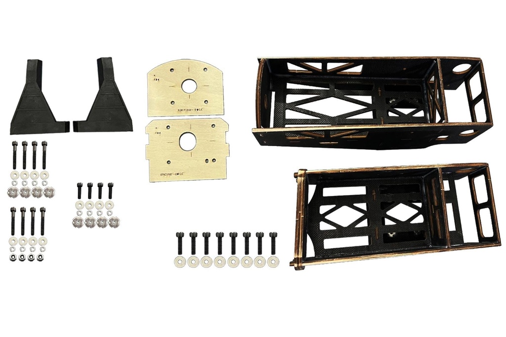 Black Horse 2500mm Heinkel He 111 Right Engine Mount & Motor Mount Set
