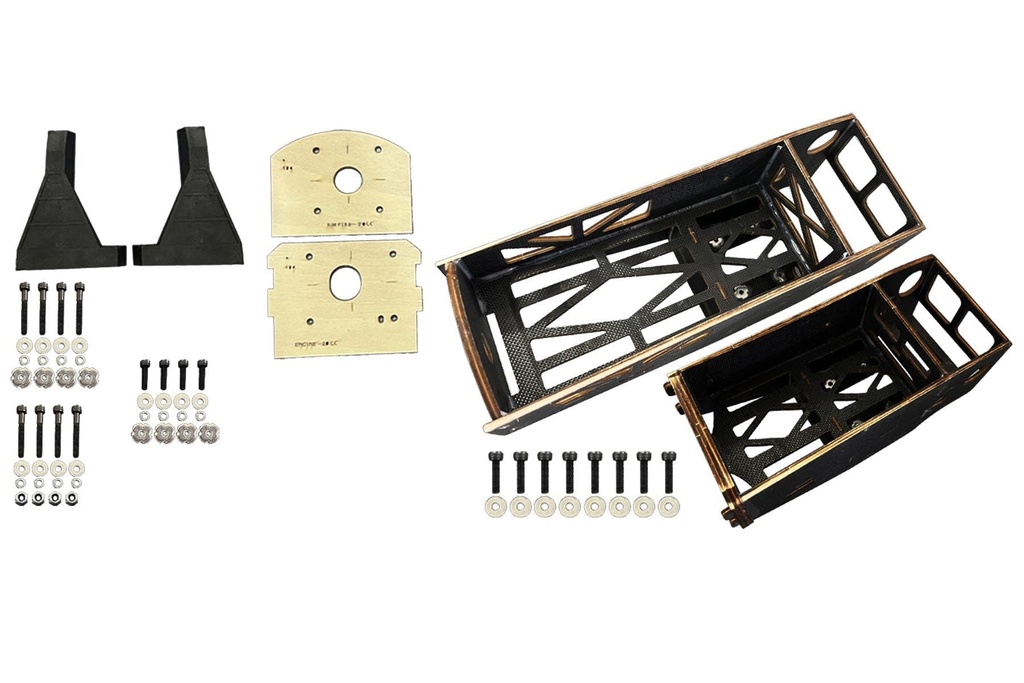 Black Horse 2500mm Heinkel He 111 Left Engine Mount & Motor Mount Set