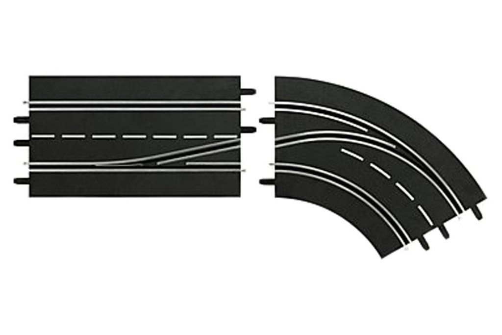 Carrera Lane Change Right Curve Track In to Out for Digital 124 and 132 Tracks