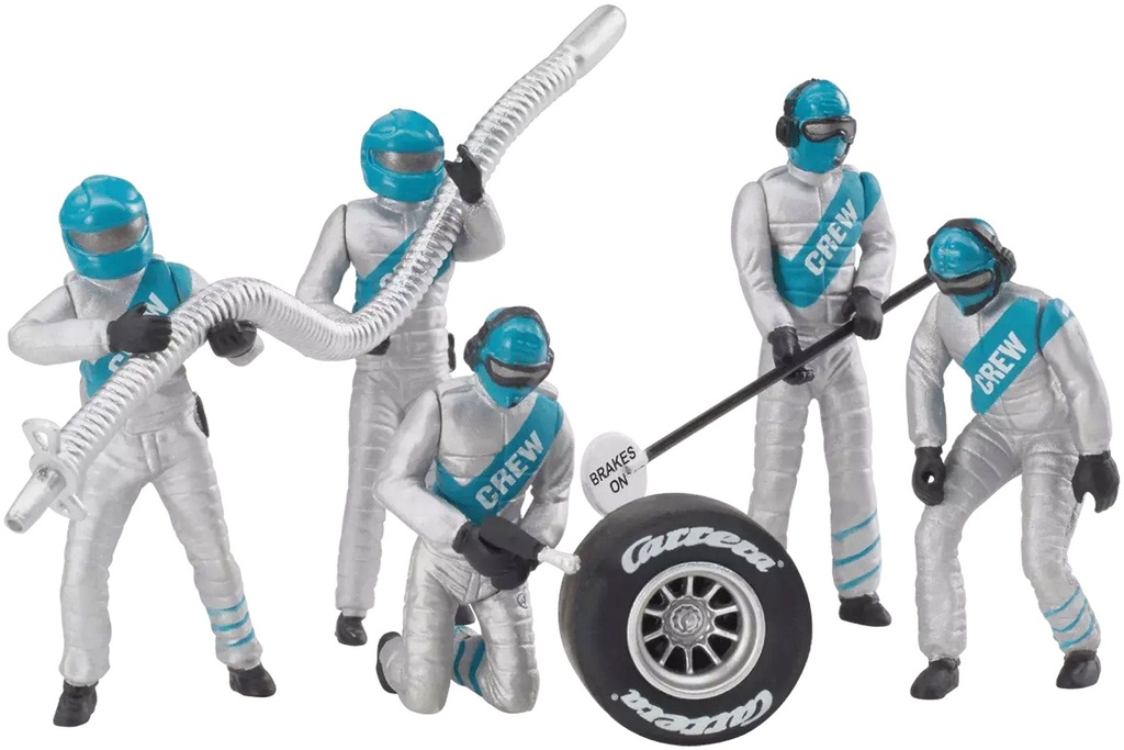 Carrera 1/32 Scale Figures Silver Mechanics (5)