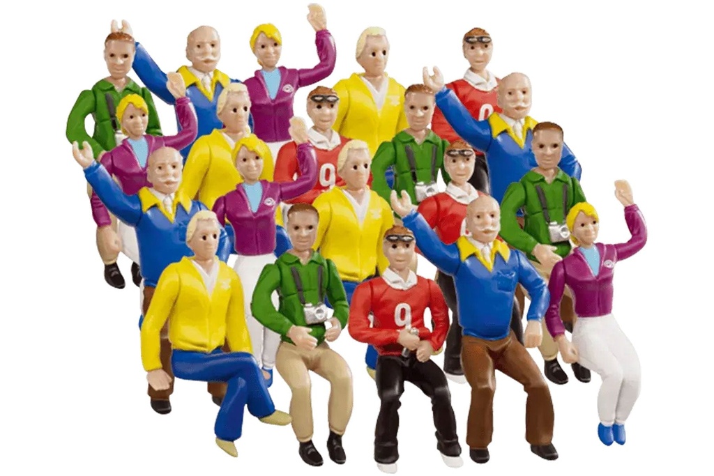 Carrera 1/32 Scale Large Figure Set Spectators for Grandstand (20)