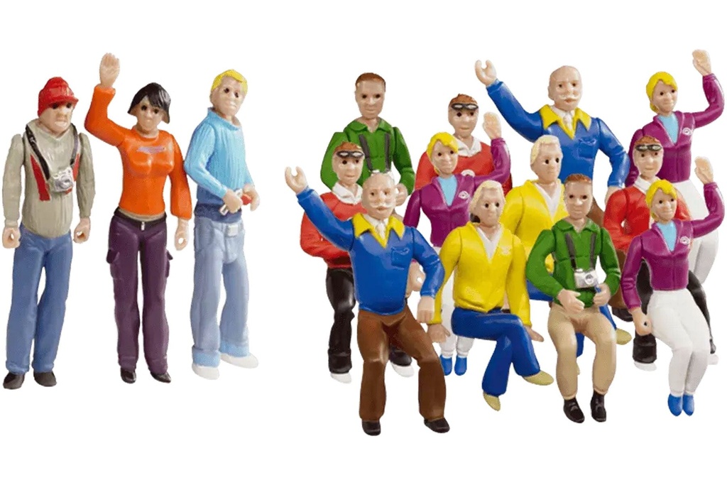 Carrera 1/32 Scale Figure Set Spectators for Grandstand (15)