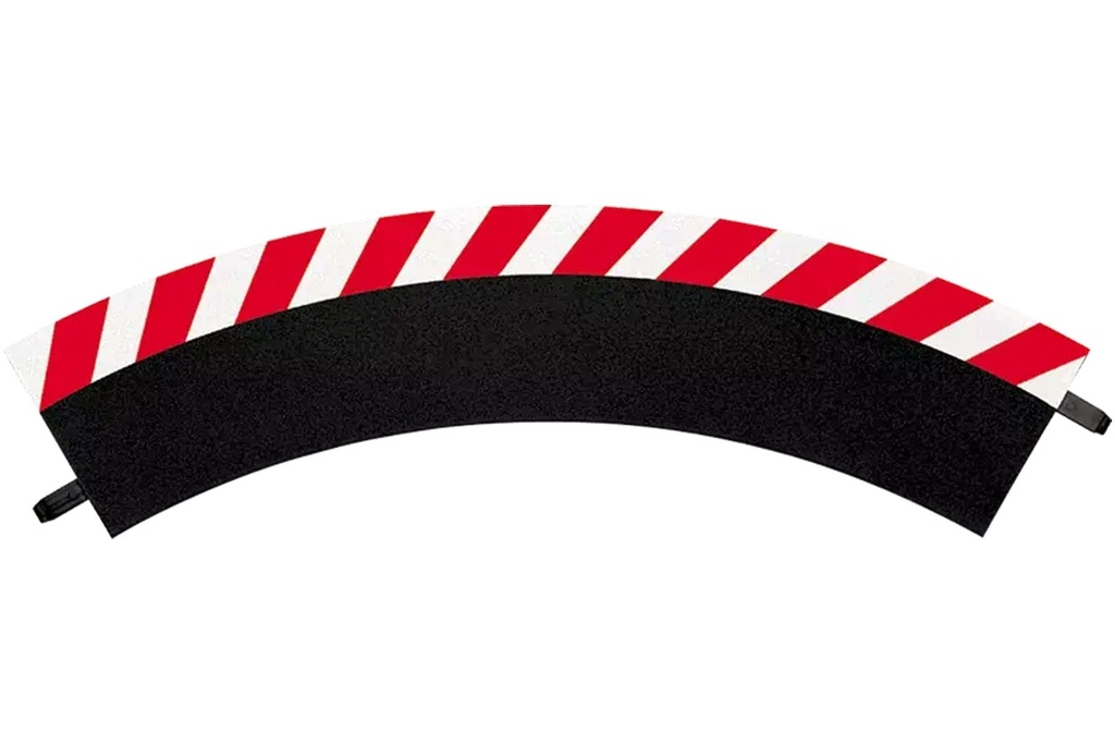 Carrera Outside Shoulder for Curve 1/60° (3) with End Pieces