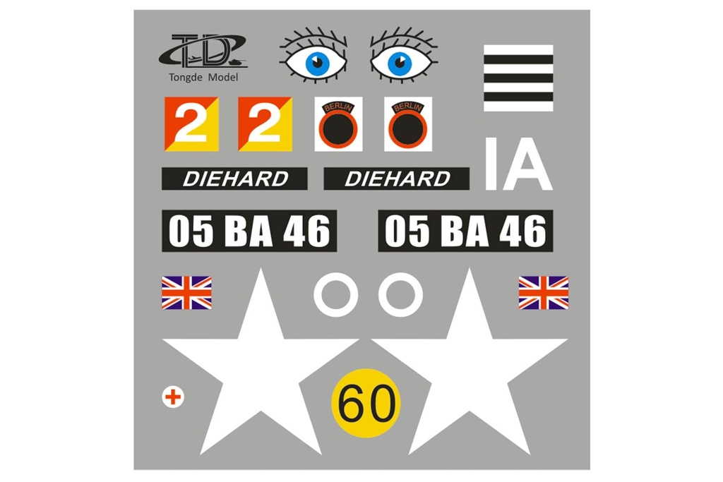 Tongde 1/16 Scale UK Centurion Mk 5 Sticker Set