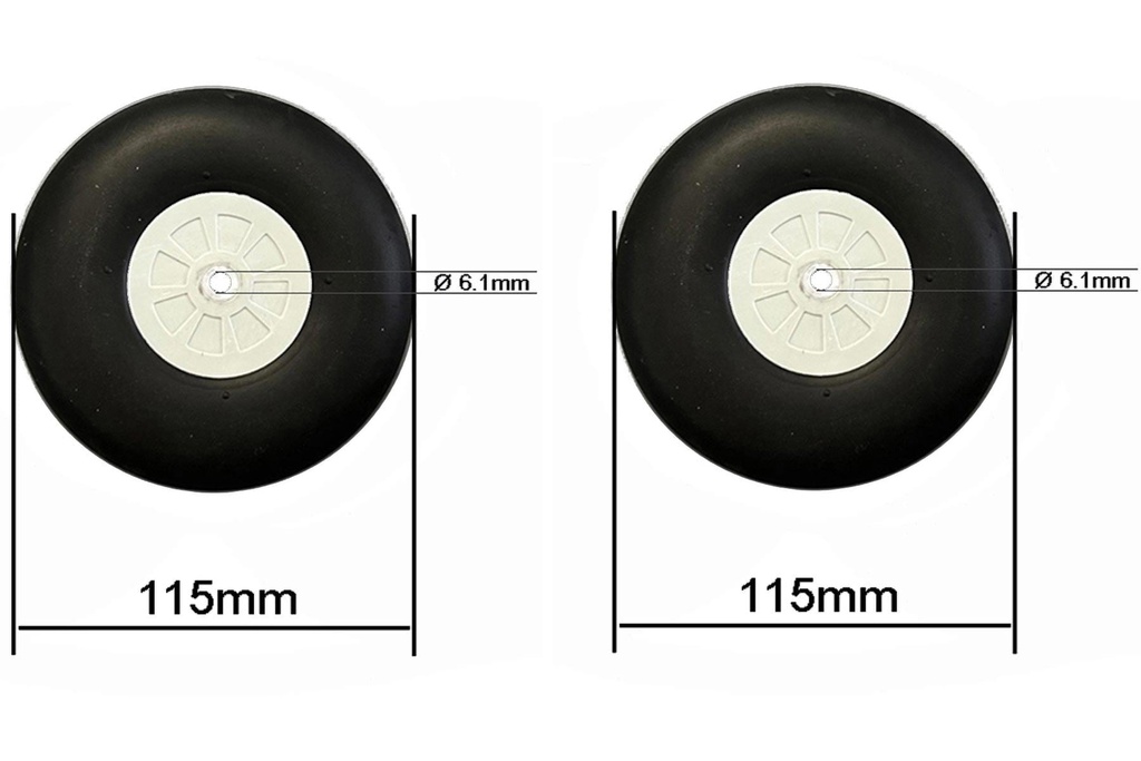 Black Horse 2300mm Junkers Ju 87 B-2 Stuka Main Wheels