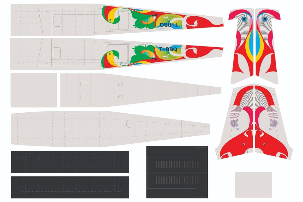 Nexa 1870mm DHC-6 Twin Otter Nature Air Covering Set (Fuselage and Tail)