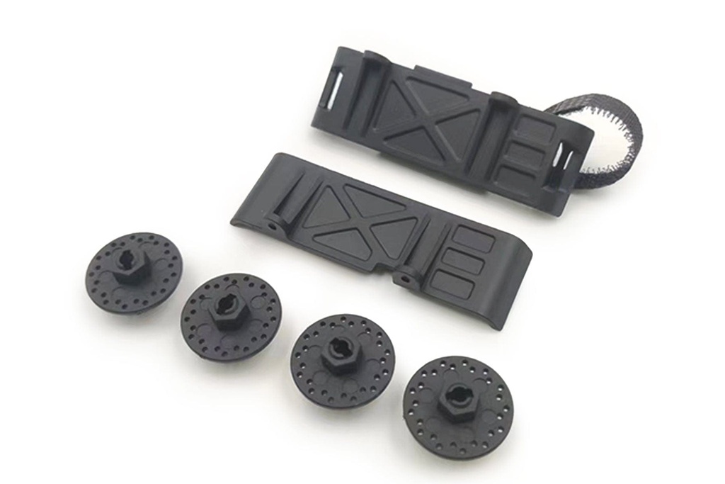 Hobby Plus 1/18 Scale EVO Pro Skid Plate and Wheel Hex Set
