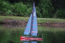 Bancroft Focus V3 Red 995mm (39.2") Sailboat - RTR