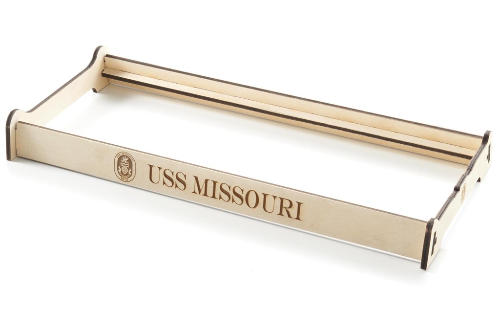 Bancroft 1/200 Scale Missouri Laser Engraved Heavy Duty Boat Stand