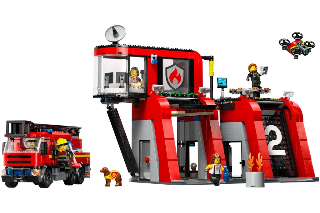 LEGO City Fire Station with Fire Truck