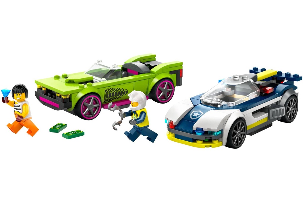 LEGO City Police Car and Muscle Car Chase