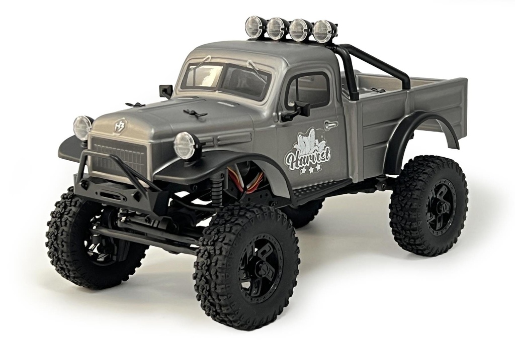 Hobby Plus CR18P EVO Matte Gunmetal Harvest 1/18 Scale 4WD Mini Crawler - RTR