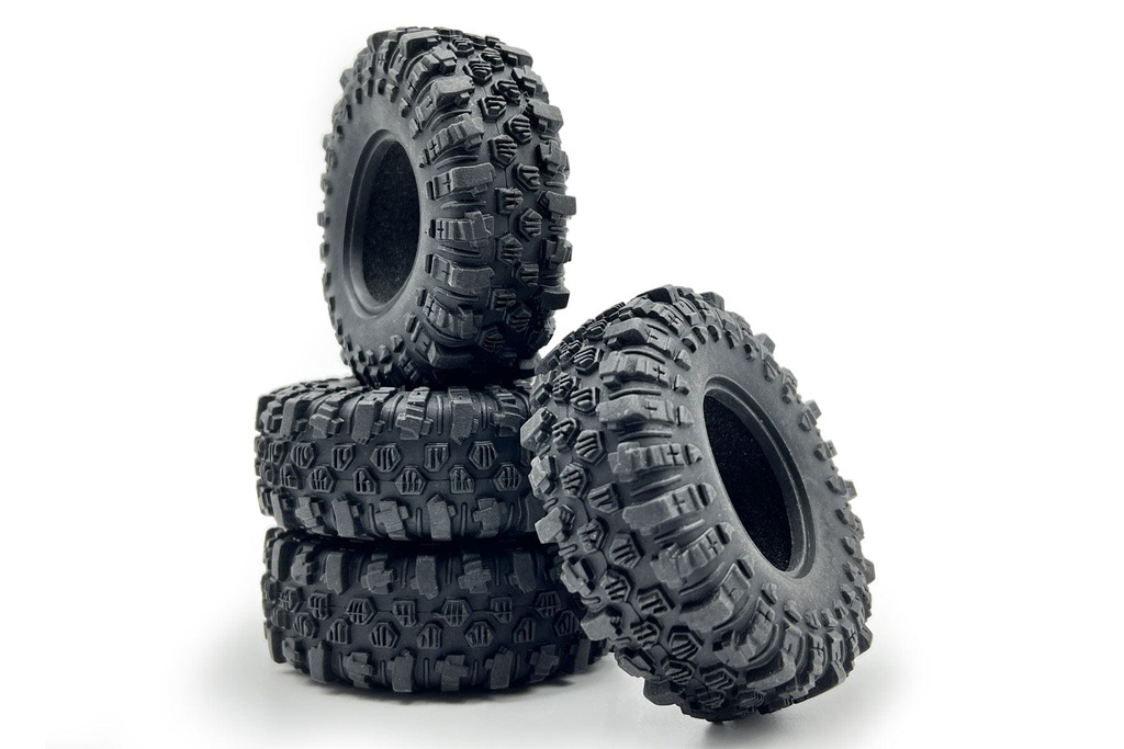 Hobby Plus 1/18 Scale 1.2" Mudder XL Tire Set (4)