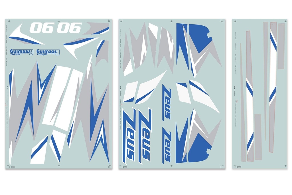 Freewing 90mm EDF Zeus Decal Set