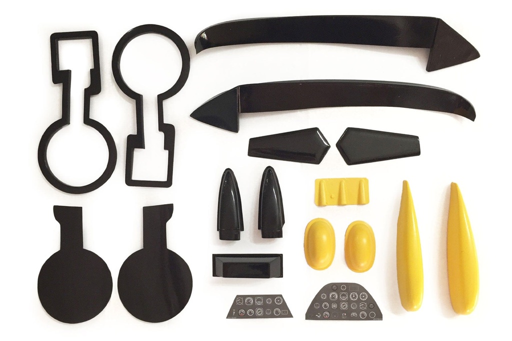 Nexa 1540mm AT-6 Texan Black Plastic Parts Set