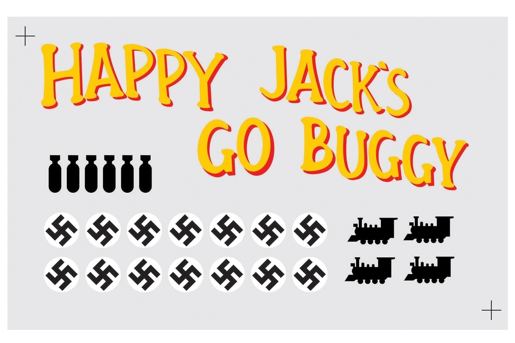 Nexa 1580mm P-51D Mustang "Happy Jack's Go Buggy" Decal Set
