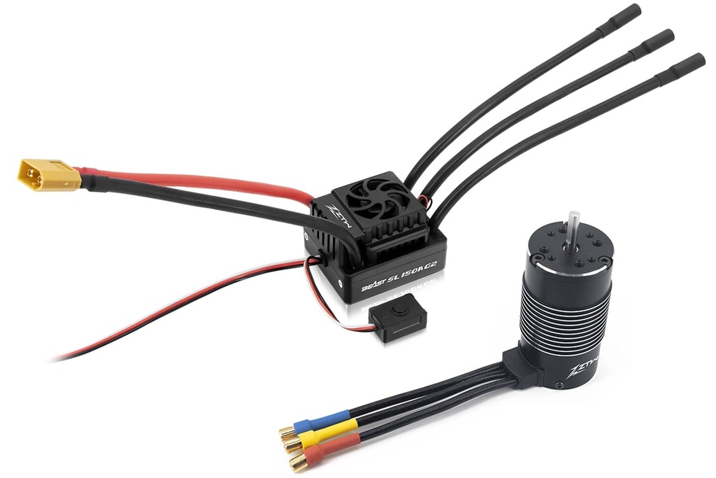 ZTW Beast G2 1/8 Scale 150A 2S-6S Brushless ESC and 2150Kv Motor Combo