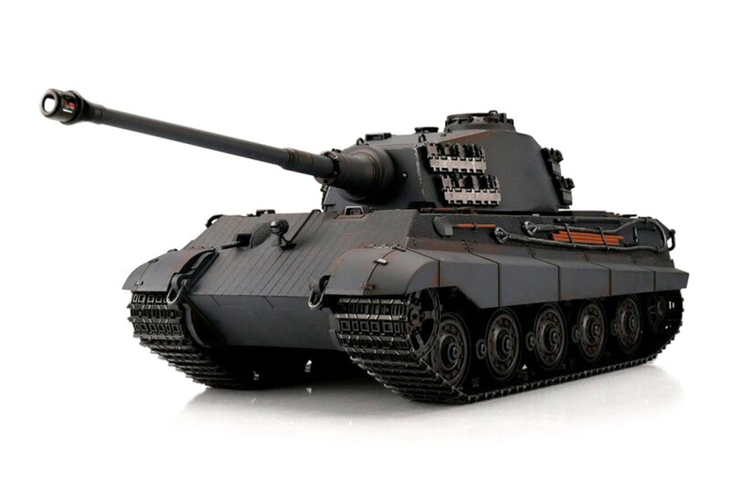 Torro German King Tiger Grey 1/16 Scale Heavy Tank IR with Cannon Smoke - RTR