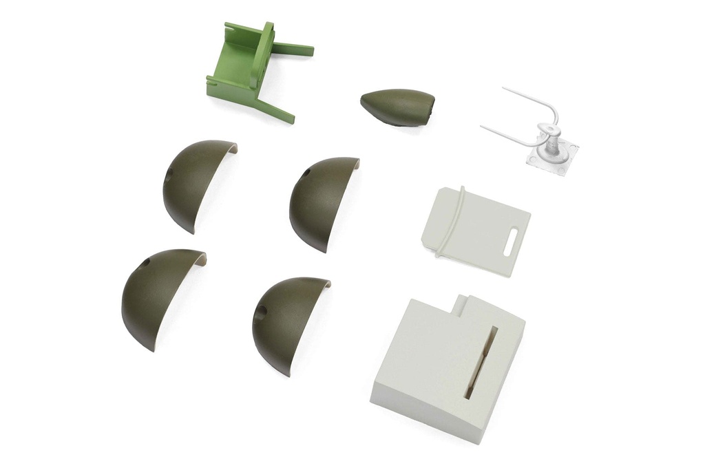 FlightLine 1600mm B-25J Mitchell Fuselage Scale Plastic Parts