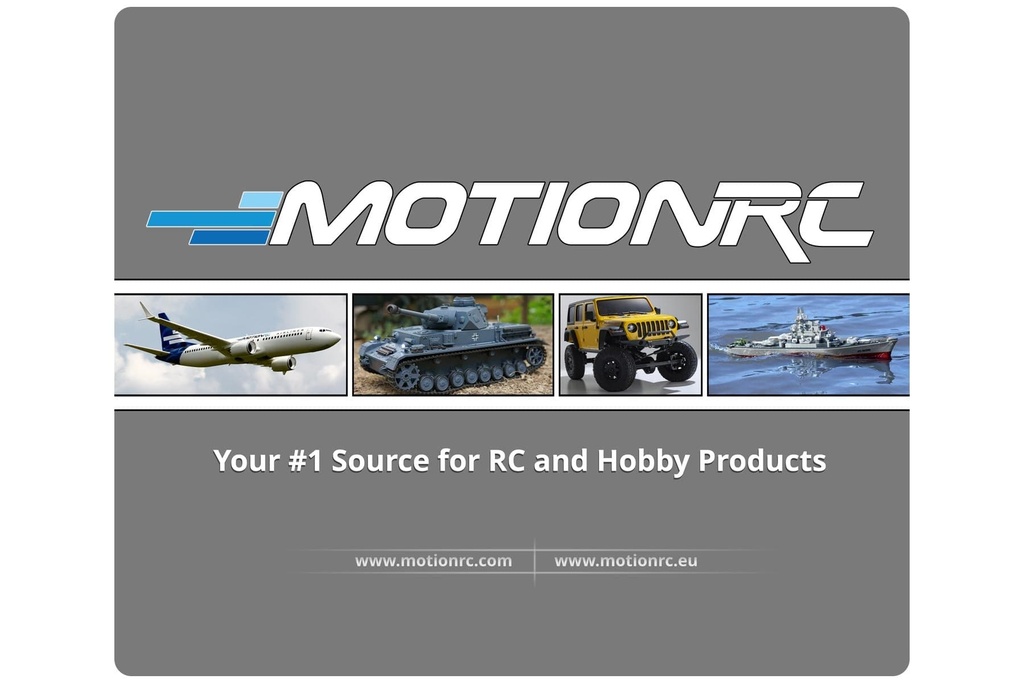 Motion RC 8" x 9.5" Mouse Pad - Grey
