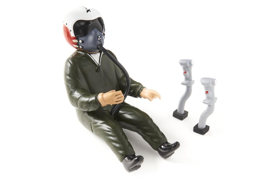 Black Horse 140mm (5.5") Jet Pilot Figure - Green