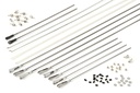 Nexa 1770mm T-28 Trojan Red and White Pushrod and Linkage Set